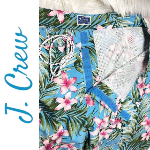 J. CREW Hawaiian Print Board Shorts Swim Trunks Men's Size 38 - Picture 8 of 11